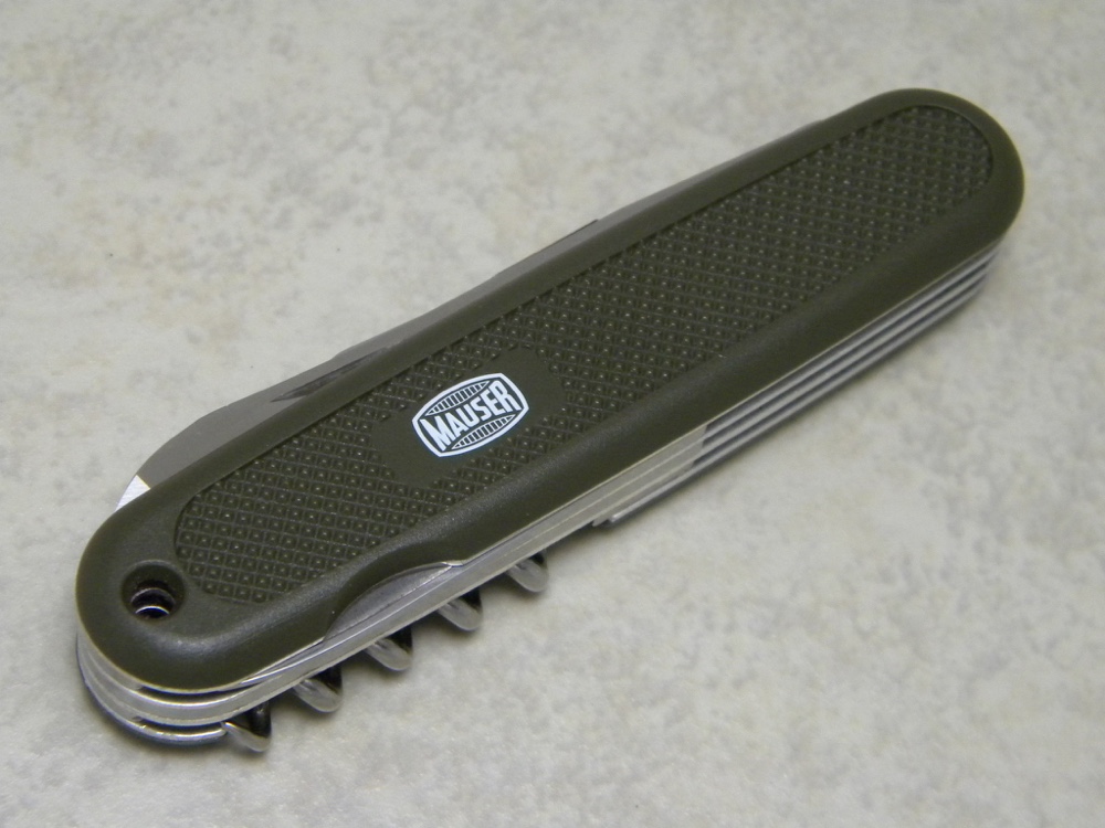 Victorinox Switzerland Stainless Rostfrei Mauser Green 5 Blade Folding Sportsman's Knife