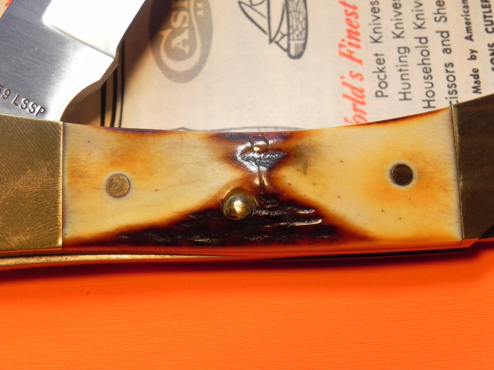 Vintage 1981 Case xx Hammerhead Shark Folding Hunter Knife w Sheath