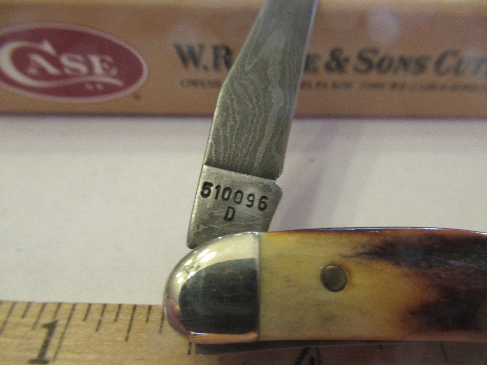 Case XX Stag Damascus Tiny Texas Toothpick Pattern 510096D