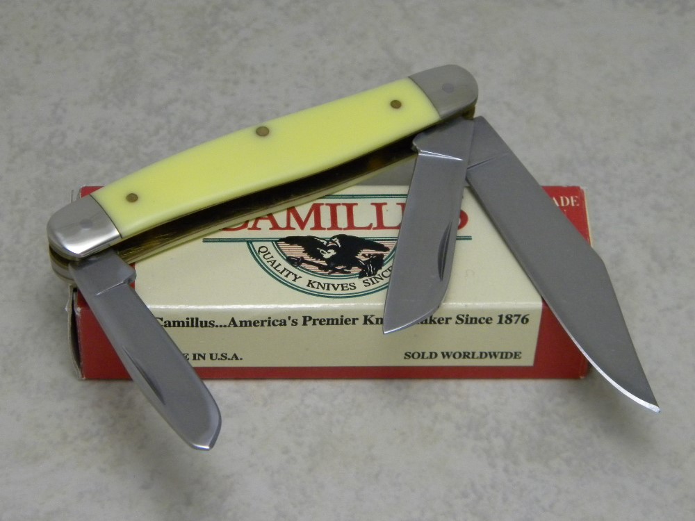 Camillus New York USA 711Y "YelloJaket" Medium Stockman Knife NIB