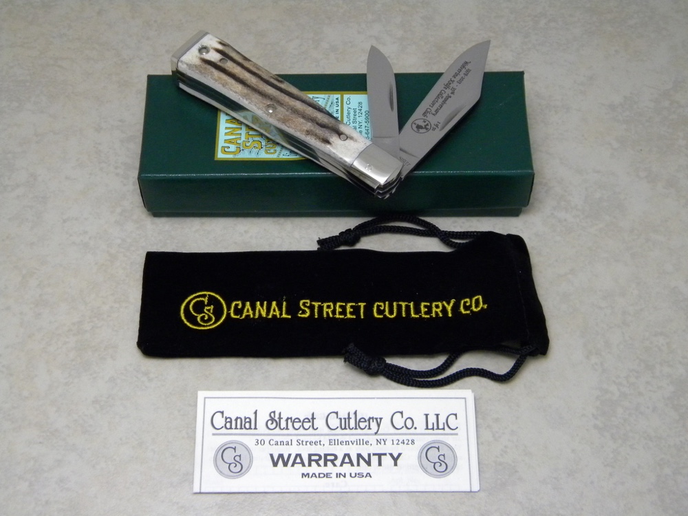 Canal Street Cutlery Co. USA Stag 2136632 "Wolverine Knife Collectors