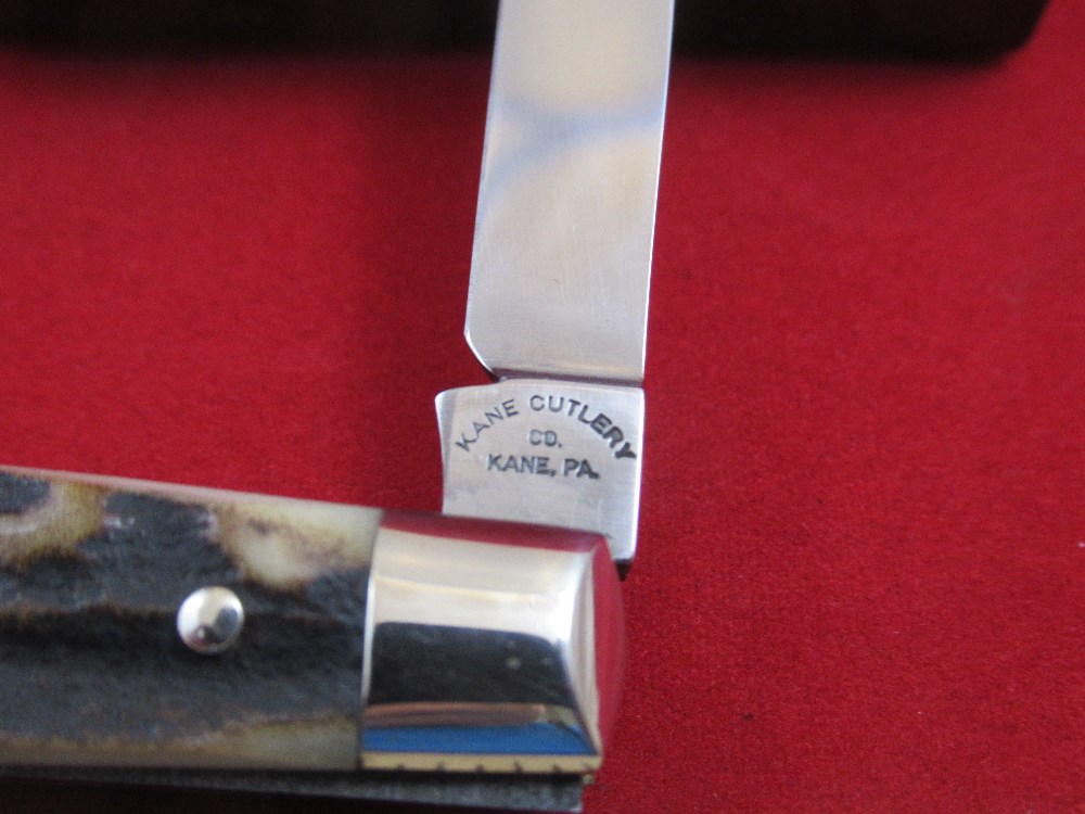 Kane Cutlery Co. Stag 3 blade Congress Kane Cutlery Co. Stag 3 blade Congress