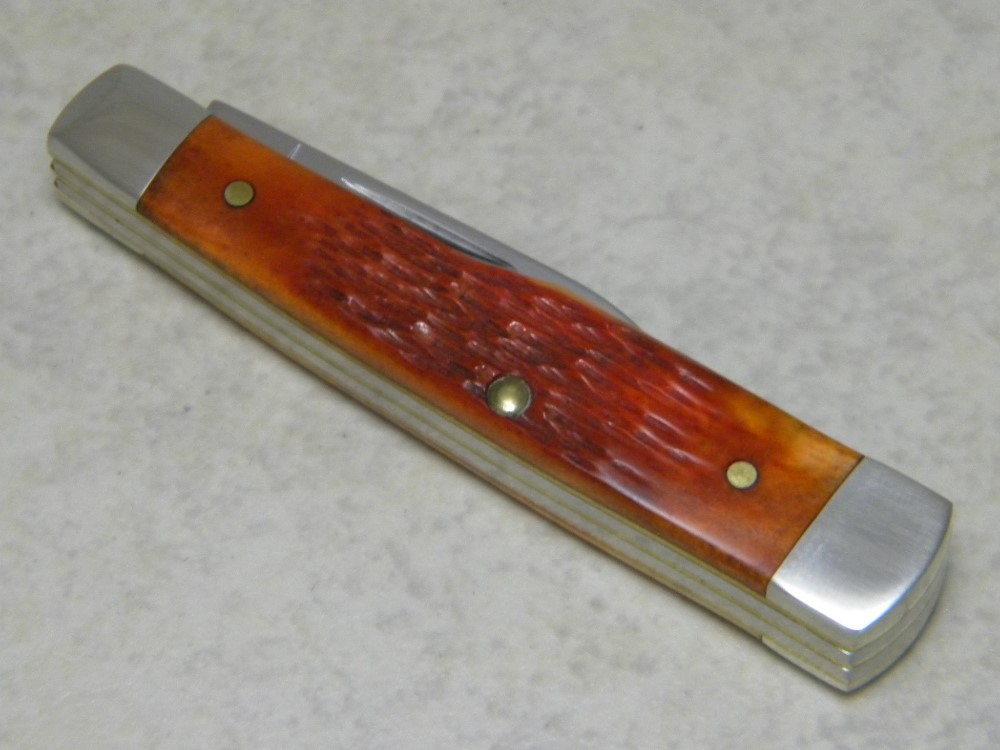 Case Brothers Cutlery Co. 6215 Chestnut Bone Gunstock Knife NIB