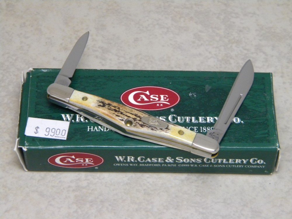 Case XX USA Burnt Stag 52156 SS Tuxedo Knife NIB