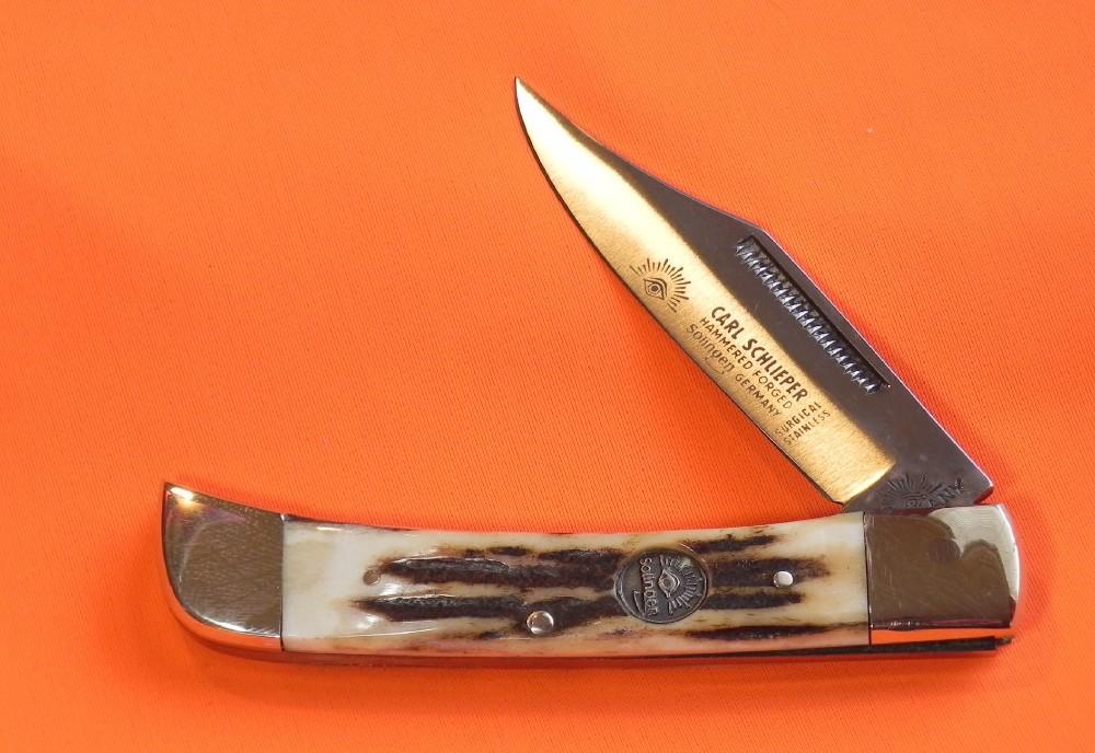 Carl Schlieper / German Eye Brand 1 Blade Folding Pocket Knife +Nice