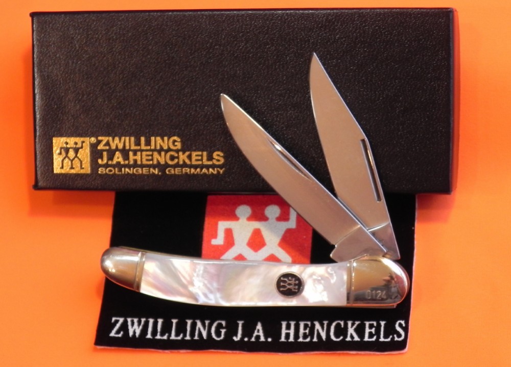 Zwilling J A Henckels 2 Blade Copperhead Pocket Knife w/ Fiery