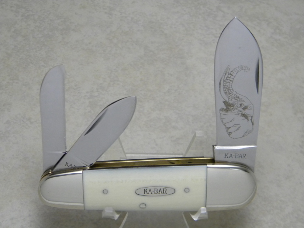 Kabar KABAR Made in USA ETN 91 Imitation Ivory Elephant Toe Sunfish