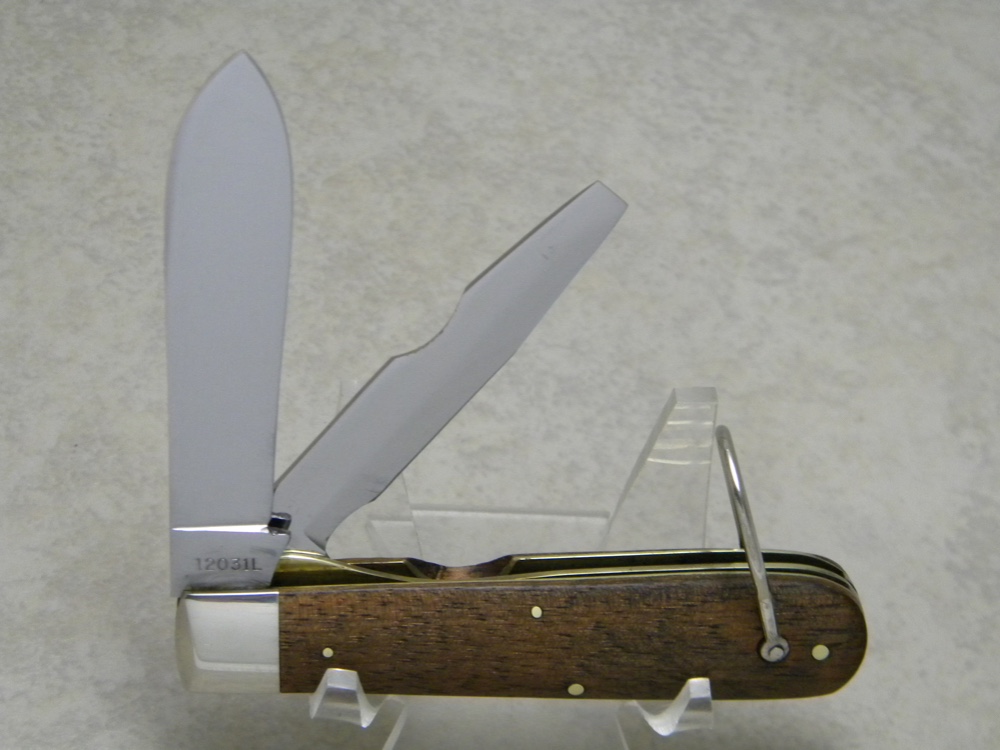 Case XX USA 6 Dot (1974) Walnut Wood 12031L Electricians Knife