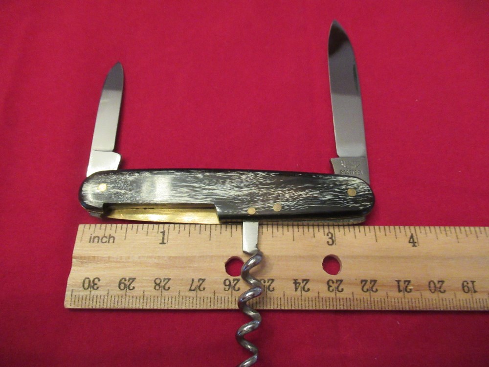 E Bruckmann , Mann Under Bridge Pen Knife