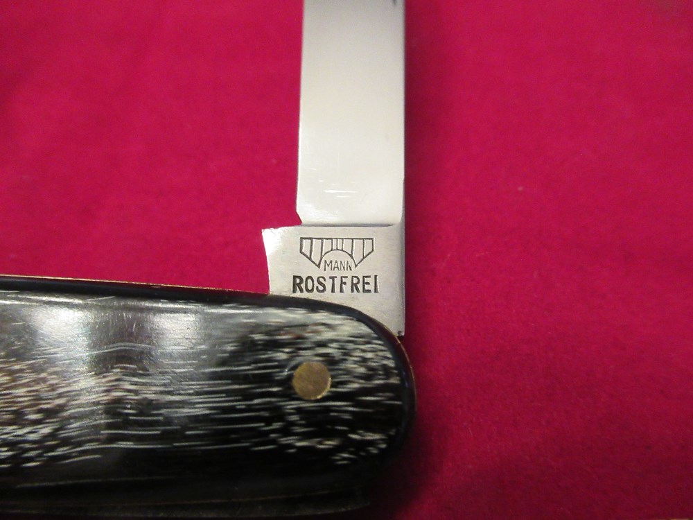 E Bruckmann , Mann Under Bridge Pen Knife