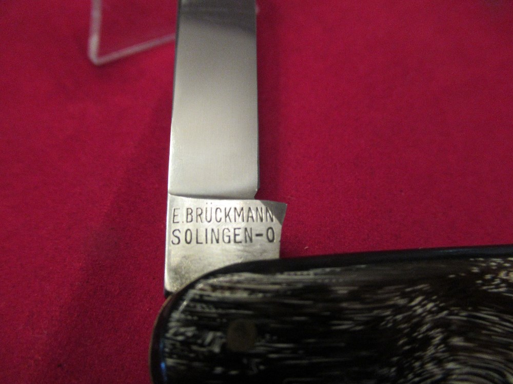E Bruckmann , Mann Under Bridge Pen Knife