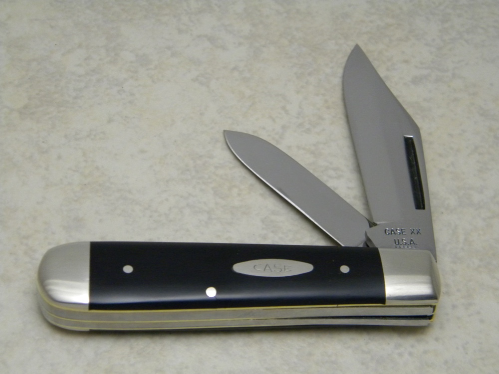 Case XX USA 6 Dot (1974) Slick Black 2231 1/2 SAB Large Jack Knife