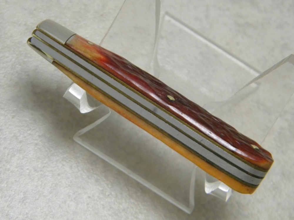 Robeson ShurEdge USA 622026 Jigged Strawberry Bone 2 Blade Jack Knife c ...