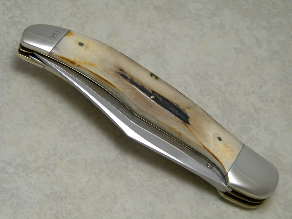 KaBar Olean NY Stag CK95 Folding Hunter Knife 1995 KABAR Knife