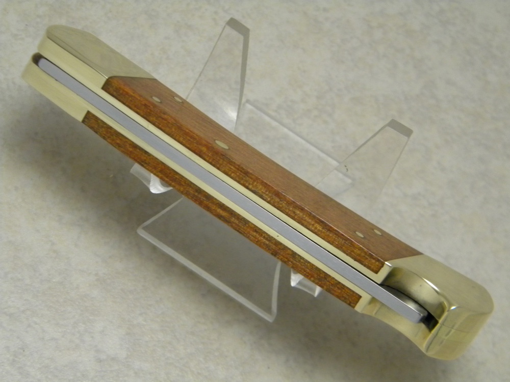 Kabar KABAR USA 1189 Stainless Wood & Brass Large Folding Hunter