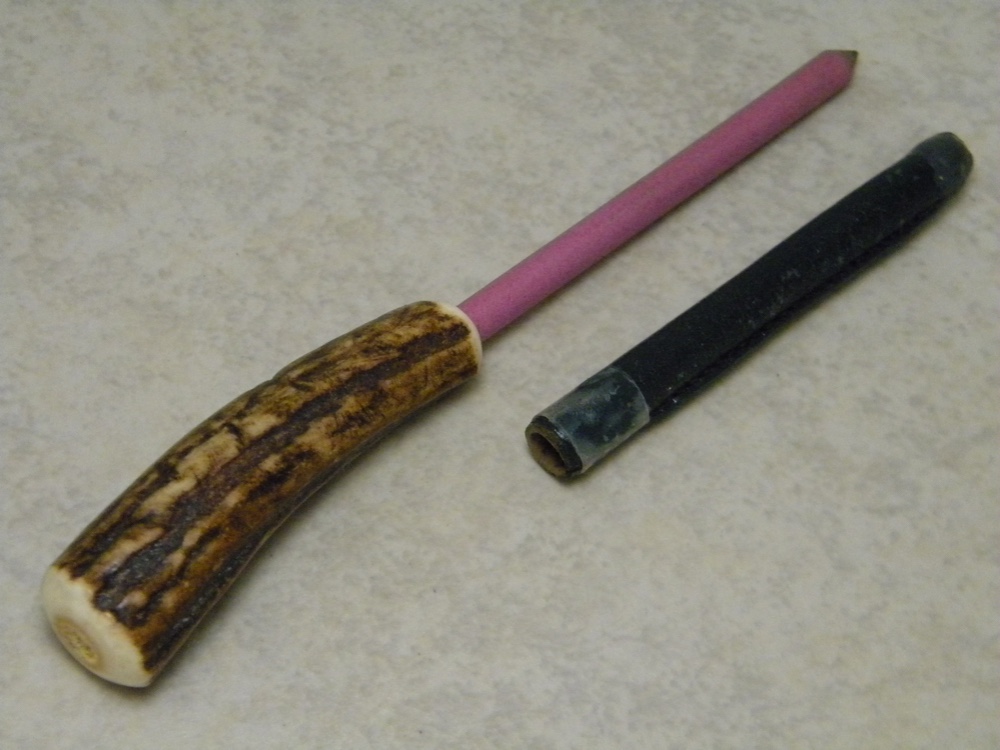 Puma Solingen Germany Genuine Stag Handheld Stone Knife Sharpener with