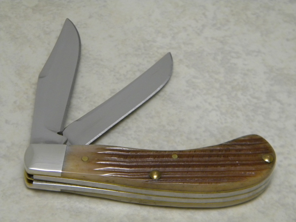 Case XX USA 2013 Ginger Ale Bone T.B.62110 Tony Bose Saddlehorn Knife