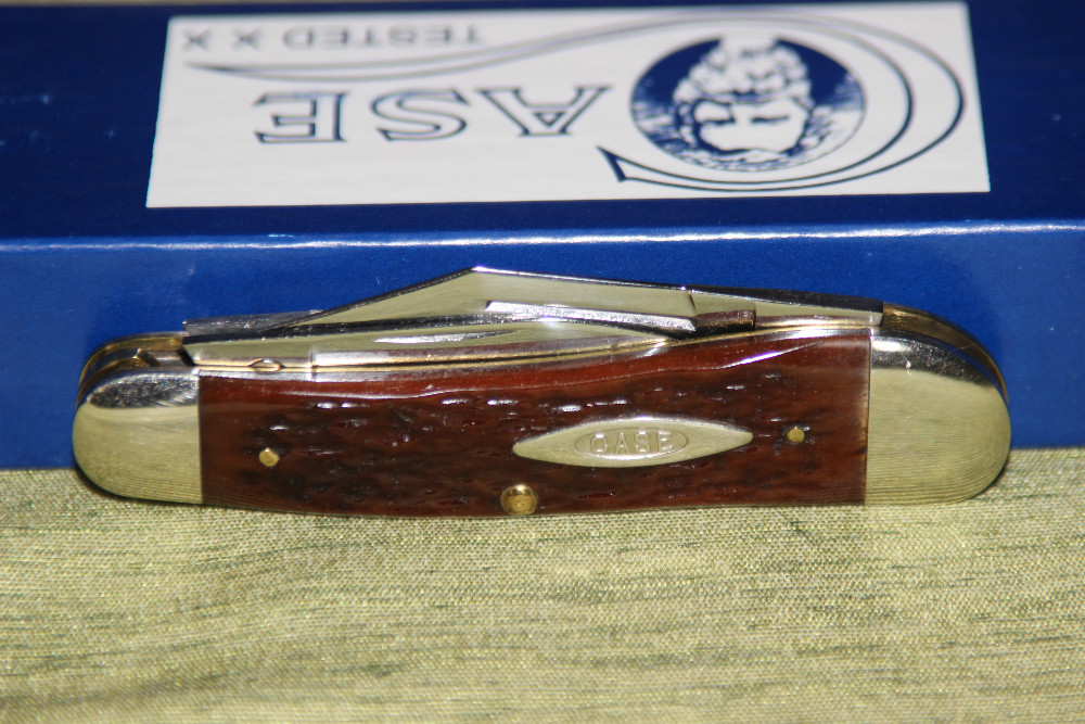 Vintage 1992 Case XX Classic 63043 1/2 Whittler Brown Bananabone
