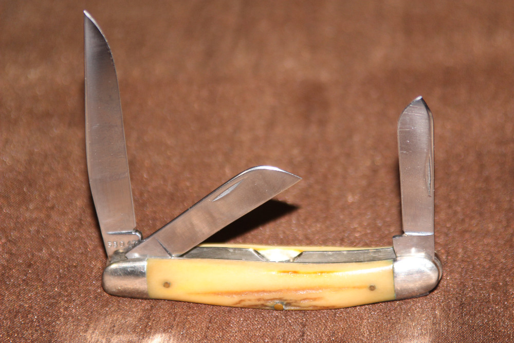 スーパーセール 目玉商品 Vintage 1970 (#108) Knife Handle Stag Stockman 53047 XX Case その他