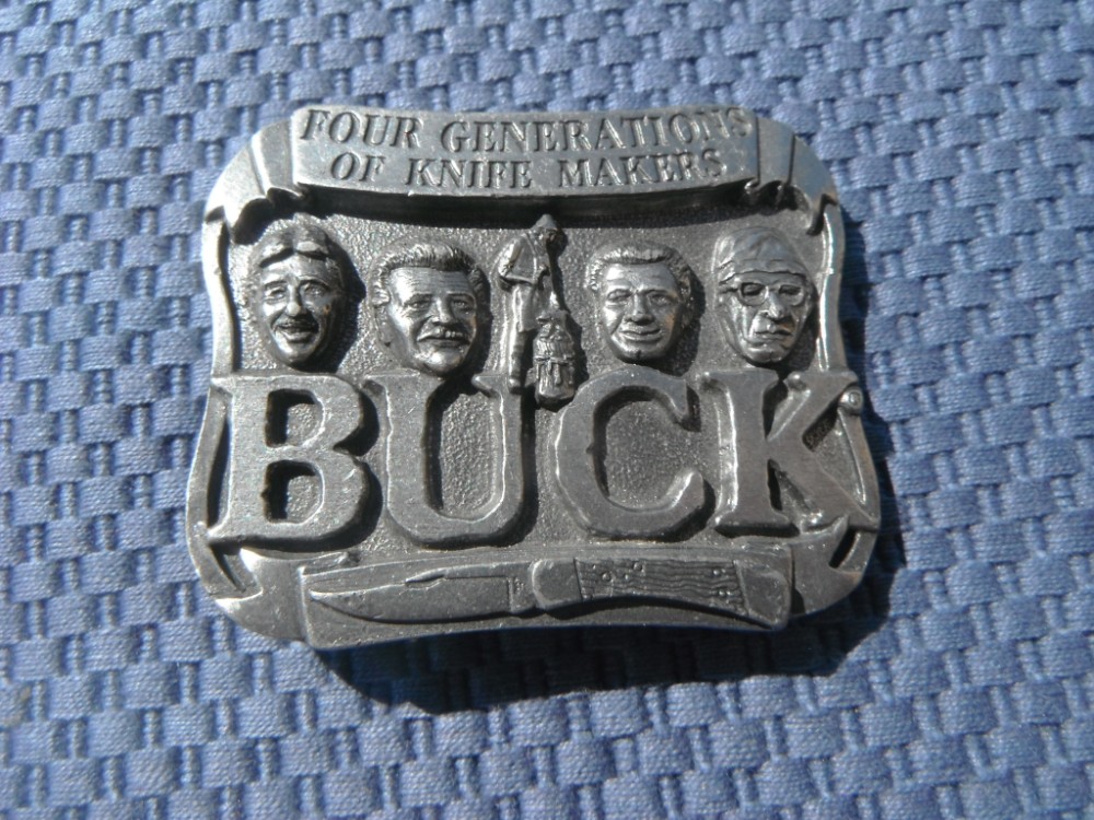 BUCK KNIVES BELT BUCKLE.