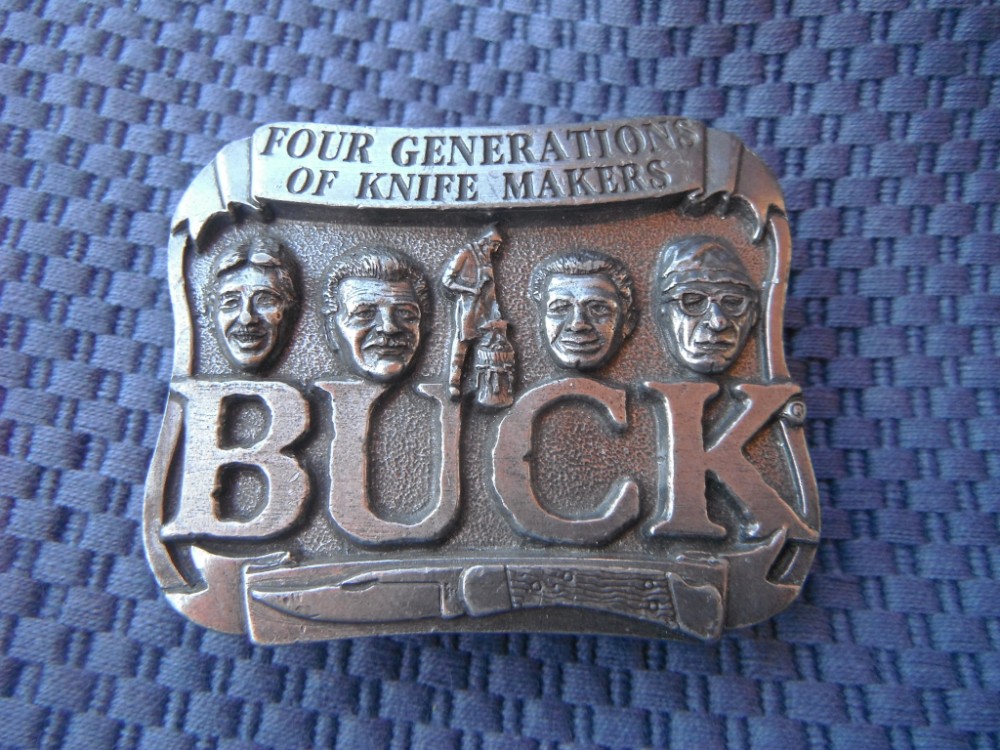 BUCK KNIVES BELT BUCKLE.