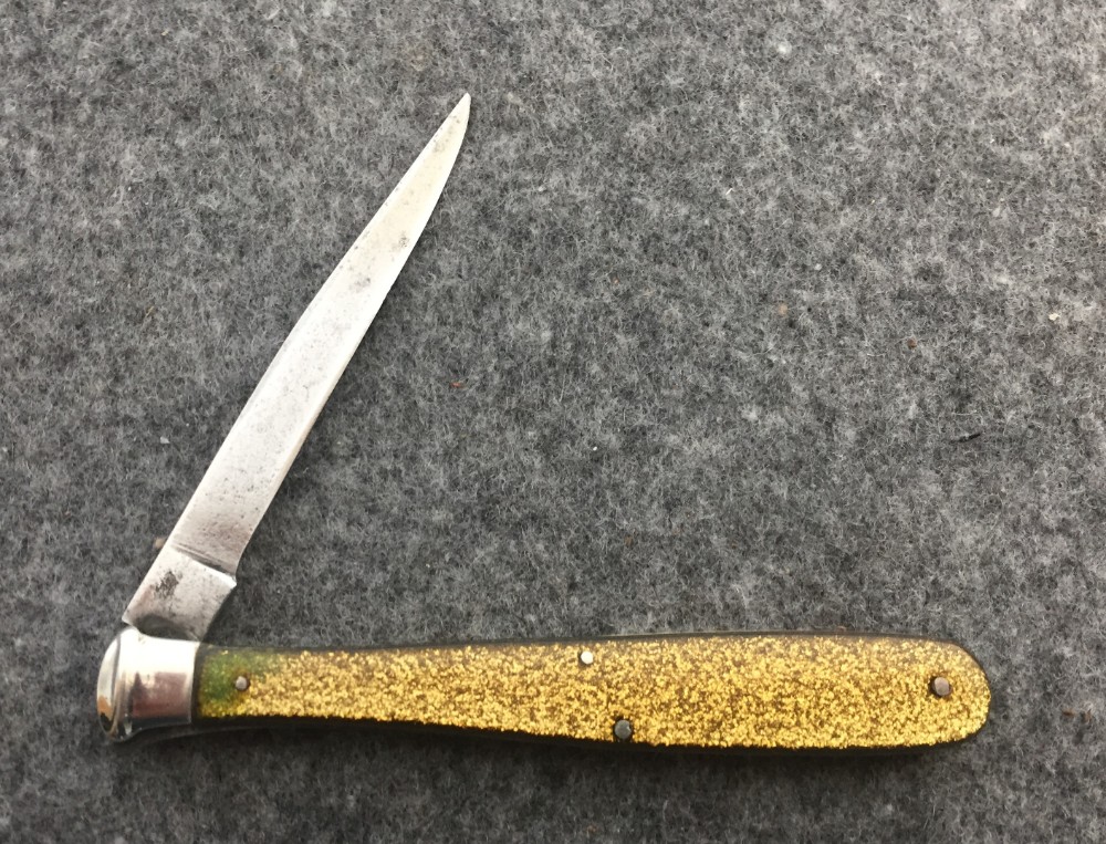 Goldstone BASEBALL BAT Figural Knife