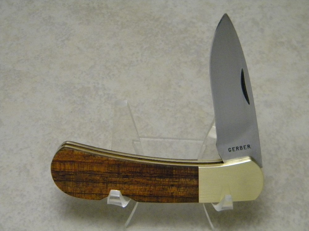 Gerber Portland, OR 97223 USA Wood Classic Folding Lockback Knife c.1970's
