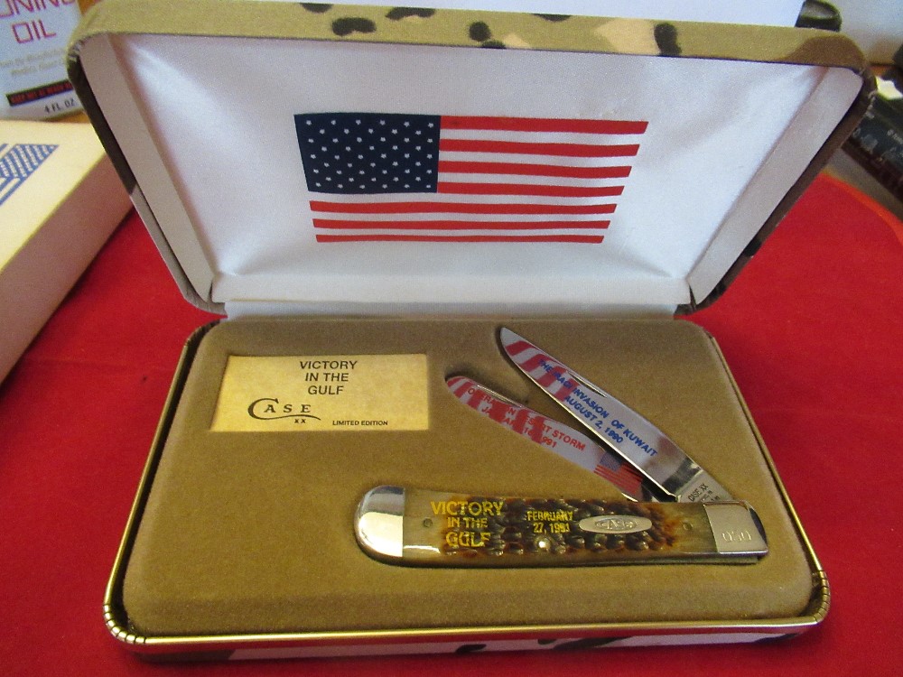 Case XX Trapper Pattern # 6254 Commemorative Victory in The Gulf 1991