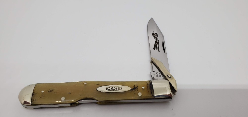 Case Classic Genuine Sheep Horn 1995 Cheetah in Rare Recall Tin