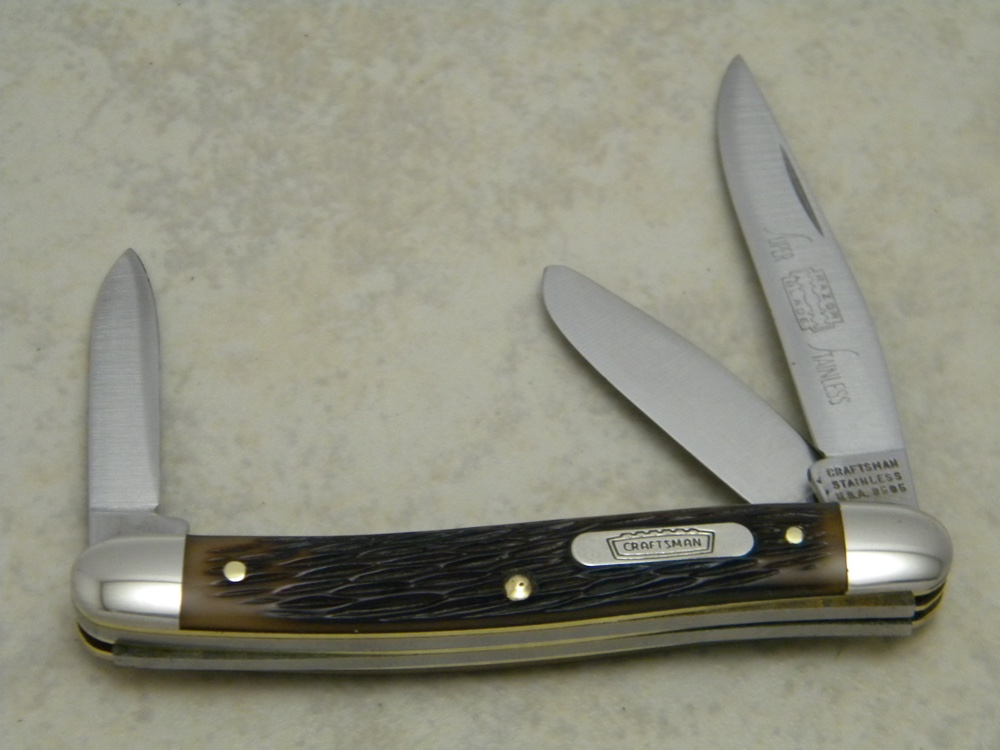 Craftsman Stainless USA (Schrade Made) 9505 Delrin Razor Blade Super ...
