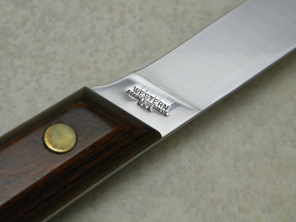 ウエスタン ナイフ & シース Western Stainless USA S-W769 Wood Super Filet Fixed Blade
