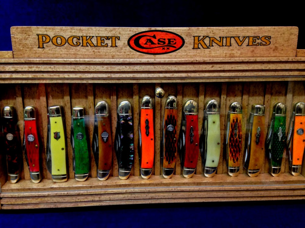 "Case" Pocket Knife Display 1900's Style Vintage Counter Top Collectors