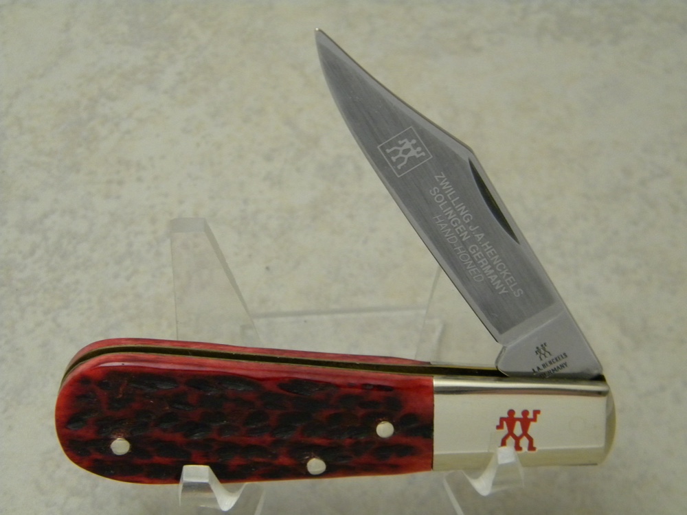 Zwilling J.A. Henckels Solingen Germany HK-14-B Red Bone Barlow Knife
