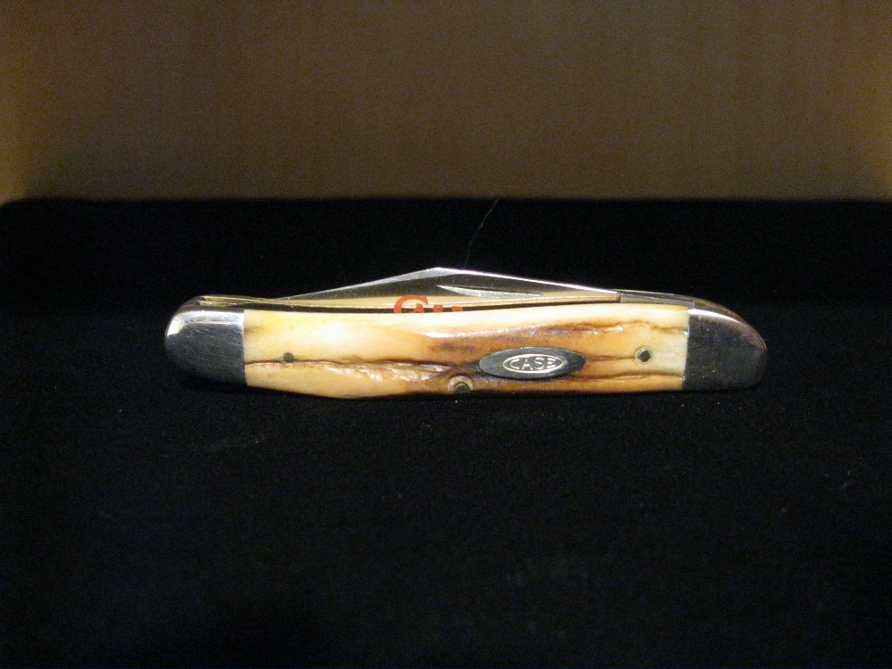 Case XX Stainless USA 2 Dot (1978) Stag 52087 SSP Red Etch Jack