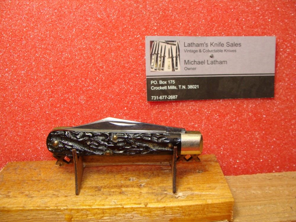 CASE XX 194064 JACK KNIFE 6202 1/2 ROUGH BLACK COMPOSITION HANDLES