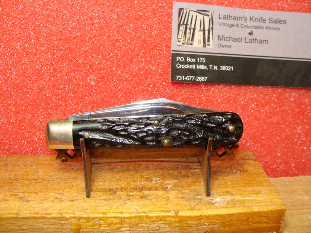 CASE XX 194064 JACK KNIFE 6202 1/2 ROUGH BLACK COMPOSITION HANDLES