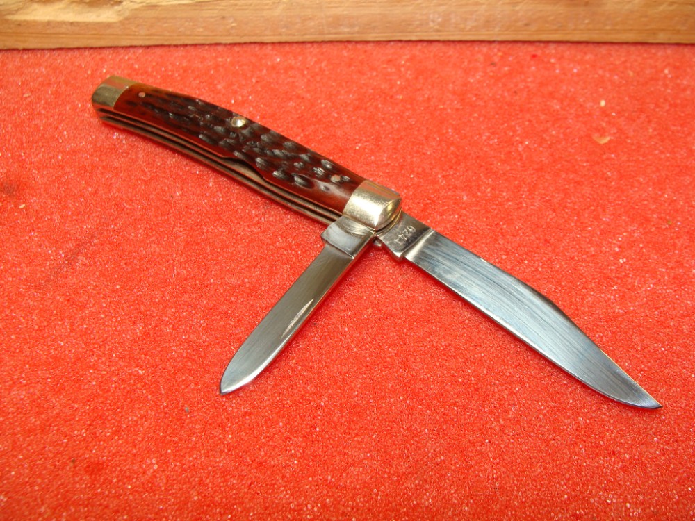 CASE XX 1940-64 MEDIUM JACK 6244 BROWN BONE HANDLES