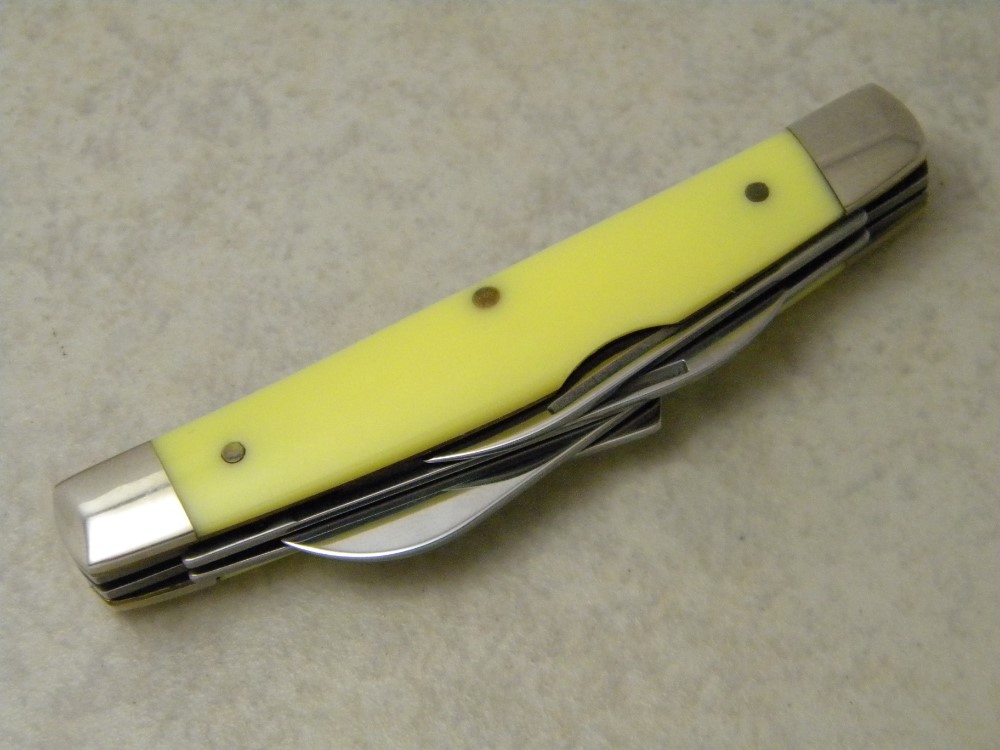 Case XX USA 1997 Yellow Composition 34052 Congress Knife in Box