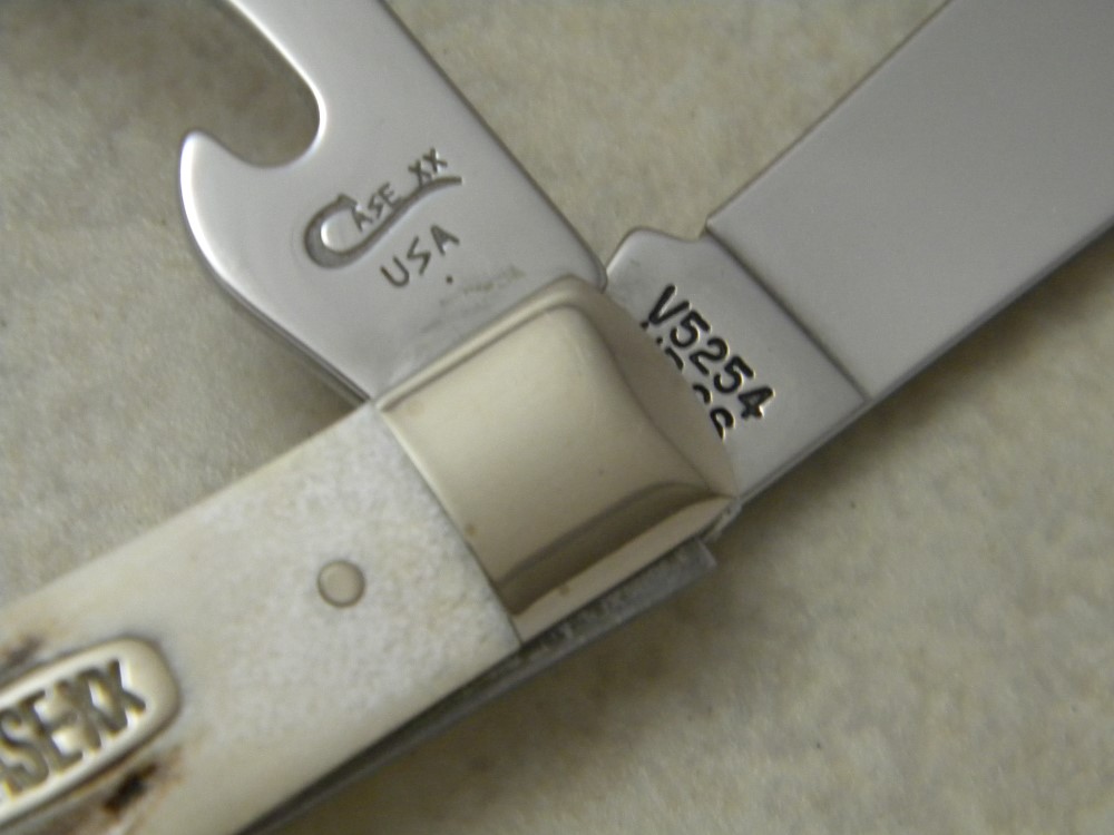 Case XX USA 1 Dot (1999) Vintage Stag V5254 HB SS Take Apart Hobo Trapper Knifein Box