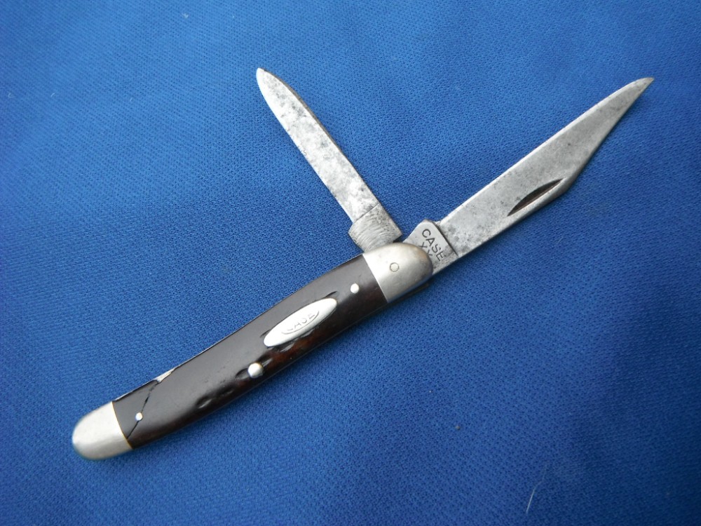 Vintage 1940-64 Case XX Slimline Trapper 2-Blade Bone Handle