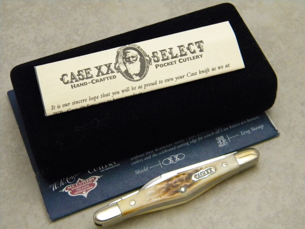Case Select USA 52156 SS Stag Tuxedo Knife in Box