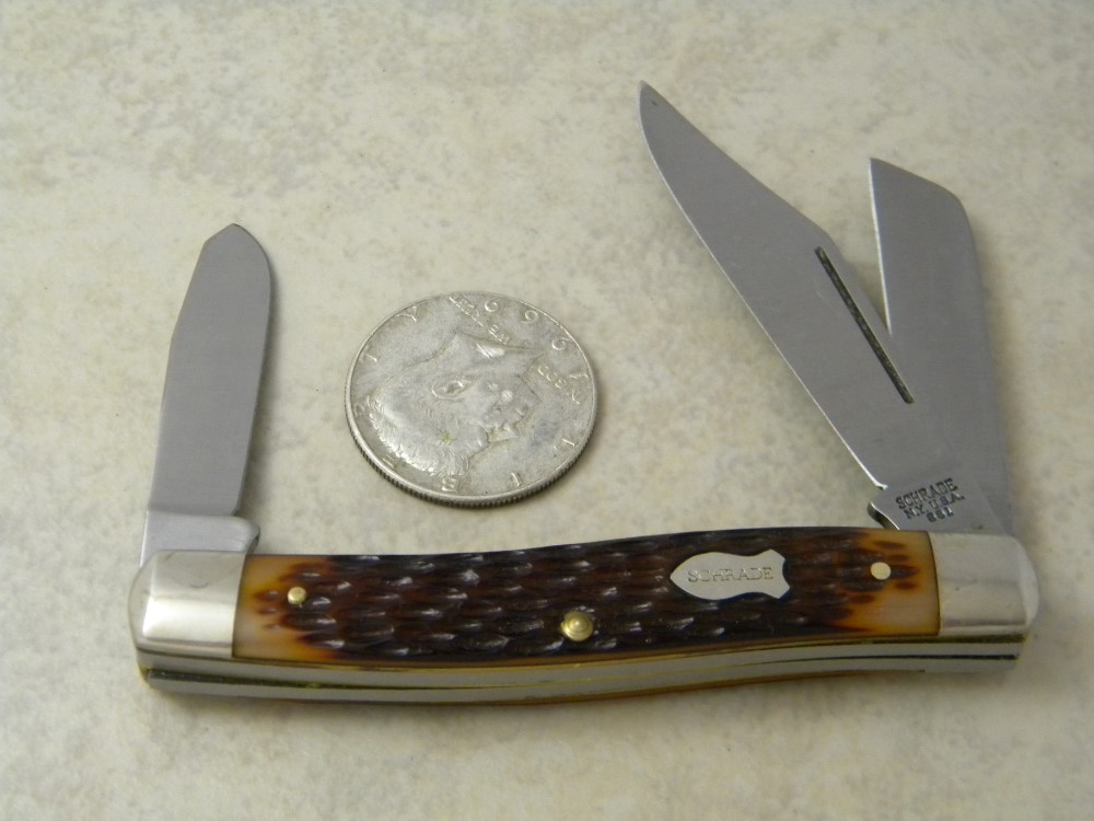 Schrade NY USA 881 Delrin Stockman Knife