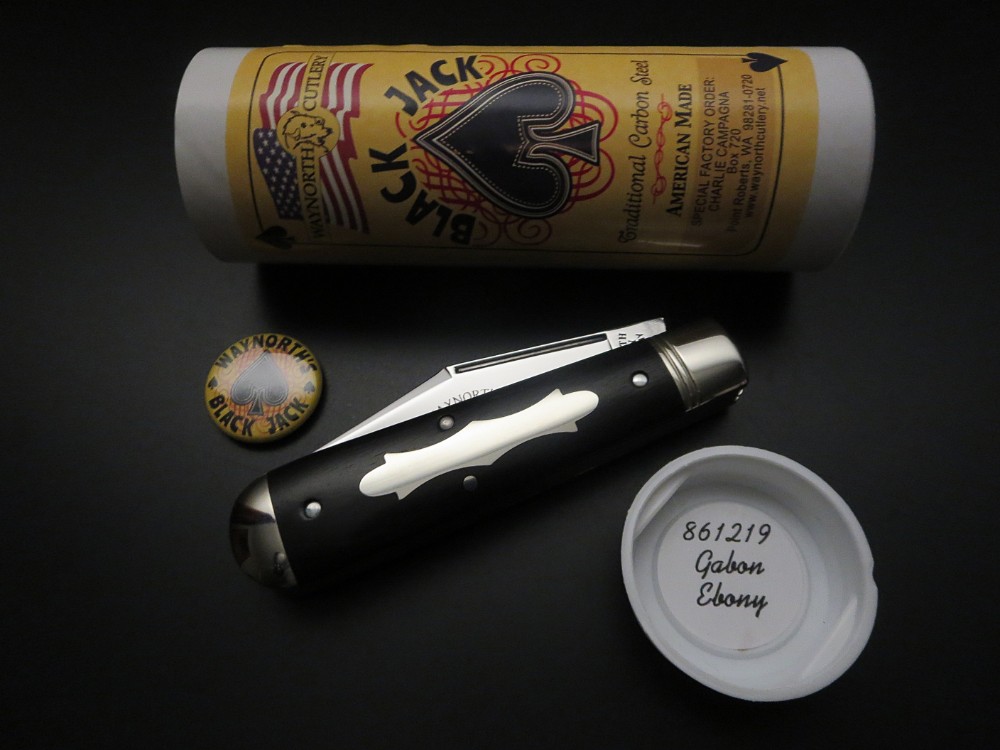 Great Eastern Waynorth Cutlery SFO #86 Black Jack Gabon Ebony GEC