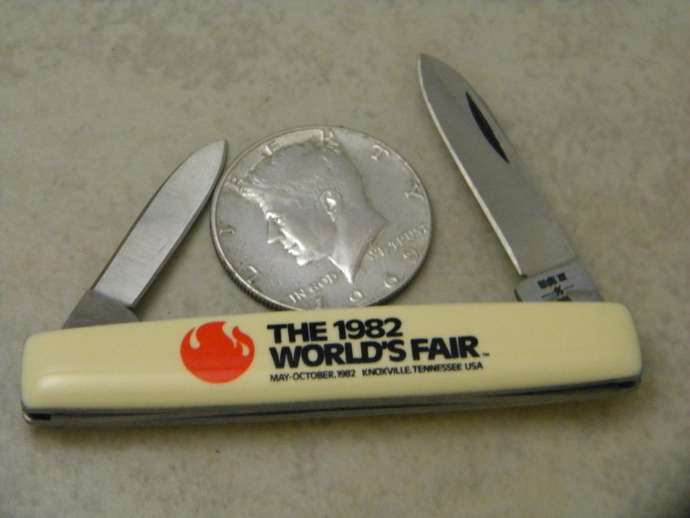 t's ノックオフ Case XX Stainless USA 9 Dot 1982 World's Fair Knoxville, TN