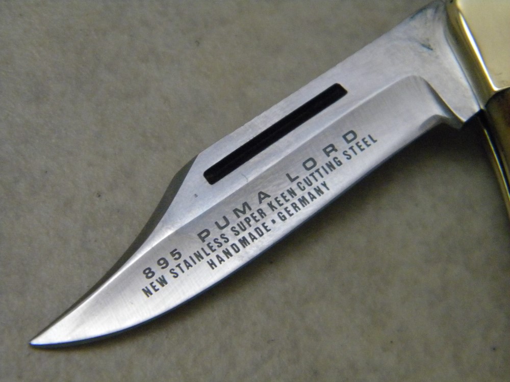 Puma Germany Stainless Stag 895 Lord Folding Lockback Knife Puma Germany Stainless Stag 895 Lord Folding Lockback Knife
