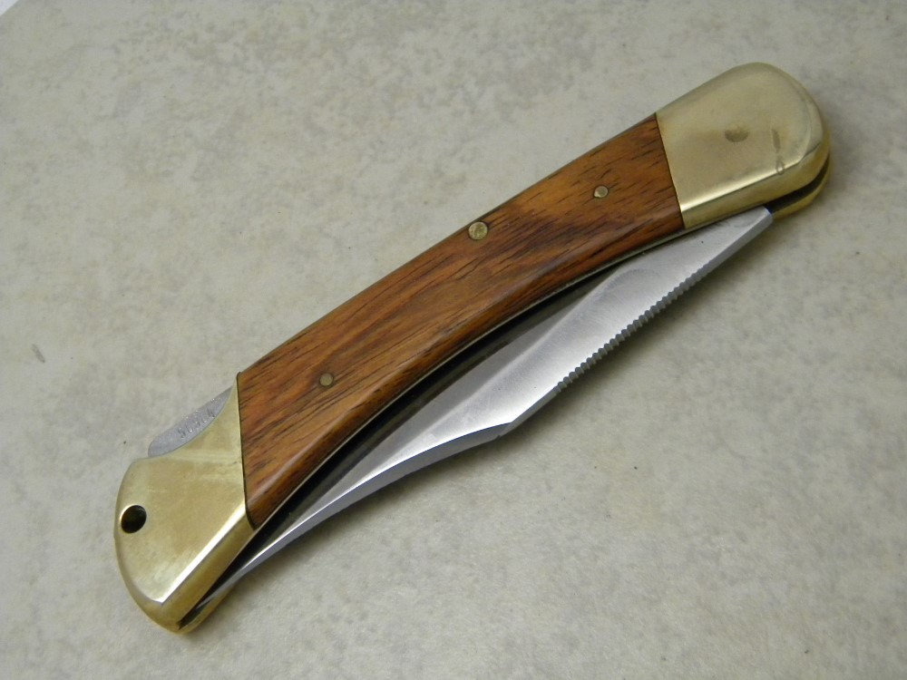 Puma Germany Wood 970 Game Warden Lockback Knife in Box w