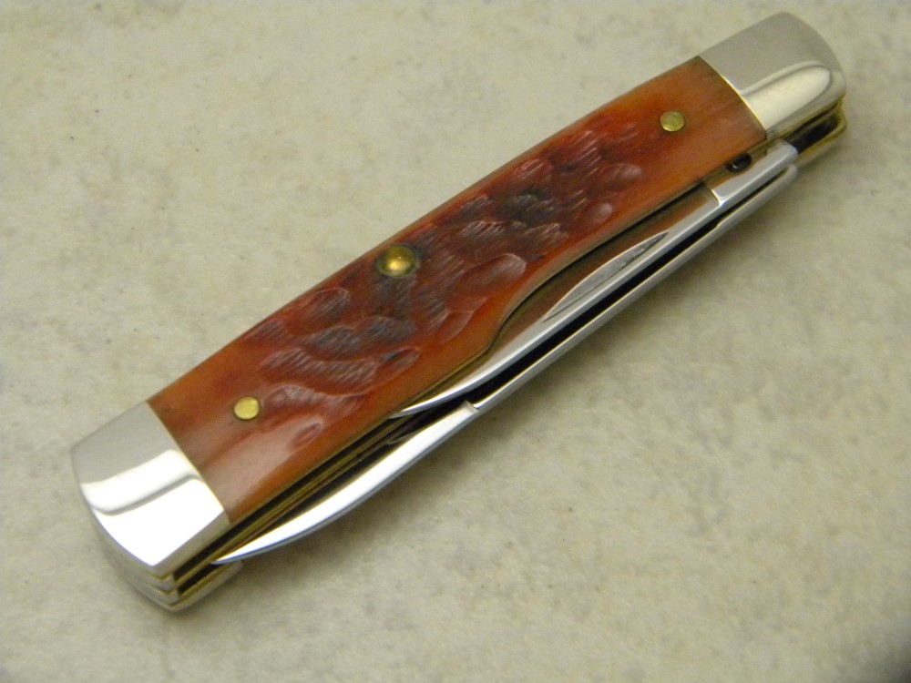 Case XX USA Chestnut Bone 6215 SS "My First Case" Gunstock Knife NIB