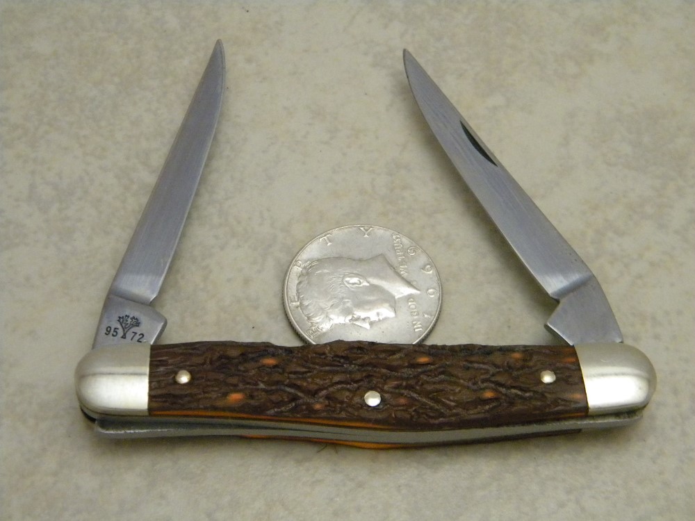 Boker USA Tree Brand 9572 Jigged Delrin Muskrat Knife