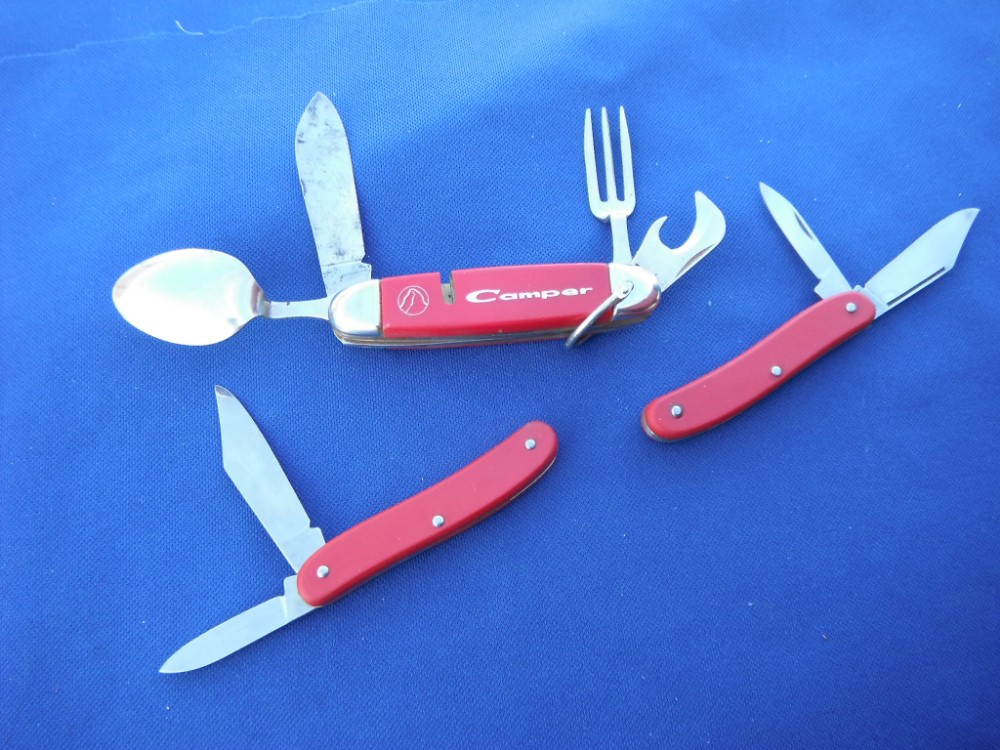 Vintage swiss army knife with spoon and 2025 fork