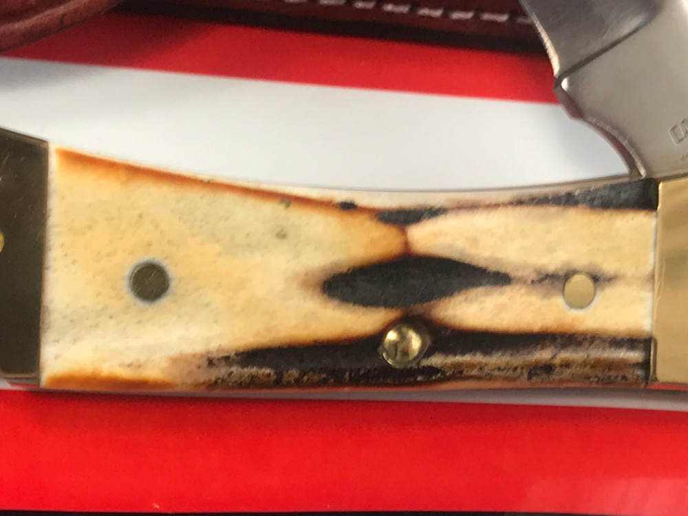 Vintage 1981 Case xx Hammerhead Shark Folding Hunter Knife w Sheath